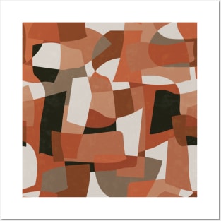 Nomade Abstraction / Mid Century Shapes Posters and Art